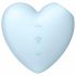 Satisfyer Cutie Heart - Rechargeable Air Pulse Clitoral Vibrator (Blue) 