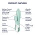 Satisfyer Air Pump Bunny 5 - Smart Inflatable Vibrator (Mint) 