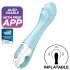 Satisfyer Air Pump Vibrator 5 - smart inflatable vibrator (blue)