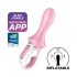 Satisfyer Air Pump Booty 5 - Smart Inflatable Anal Vibrator (Pink) 