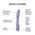 Satisfyer G-spot Flex 2 - Rechargeable, Waterproof G-spot Vibrator (Purple) 