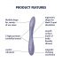 Satisfyer G-spot Flex 2 - rechargeable, waterproof G-spot vibrator (violet)