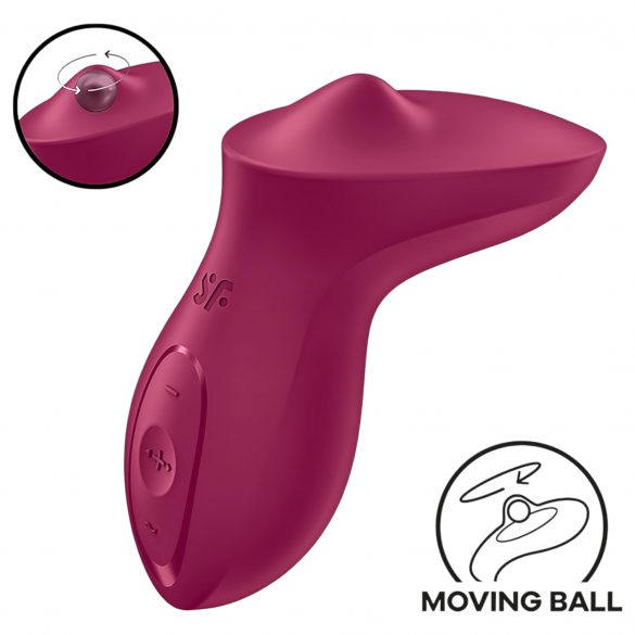 Satisfyer Exciterrr - Rotating Beaded Clitoral Vibrator (Red) 