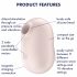 Satisfyer Pro To Go 2 - Rechargeable, Air Pulse Clitoral Stimulator (Beige) 