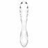 Satisfyer Dazzling Crystal - Double-Ended Glass Dildo (Clear) 