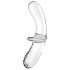 Satisfyer Double Crystal - Double-Ended Glass Dildo (Transparent)