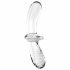 Satisfyer Double Crystal - Clear Glass Dildo with Two Ends 