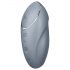 Satisfyer Tap & Climax 1 - 2-in-1 Vibrator and Clitoral Stimulator (Gray)