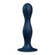 Satisfyer Double Ball-R - Weighted Dildo with Suction Base (Dark Blue) 