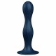 Satisfyer Double Ball-R - Weighted Dildo with Suction Base (Dark Blue) 