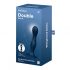 Satisfyer Double Ball-R - Weighted Dildo with Suction Base (Dark Blue) 