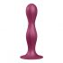 Satisfyer Double Ball-R - Weighted Dildo with Suction Cup (Red) 