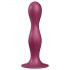 Satisfyer Double Ball-R - suction-cup weighted dildo (red)