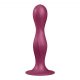 Satisfyer Double Ball-R - Weighted Dildo with Suction Cup (Red) 