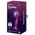 Satisfyer Double Ball-R - suction-cup weighted dildo (red)