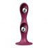 Satisfyer Double Ball-R - Weighted Dildo with Suction Cup (Red) 