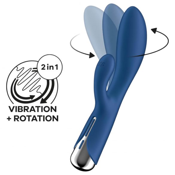 Satisfyer Spinning Rabbit 1 - rotating clitoral arm vibrator (blue)