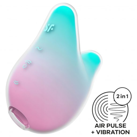 Satisfyer Mermaid Vibes - Air Pulse Clitoral Stimulator (Mint-Pink)