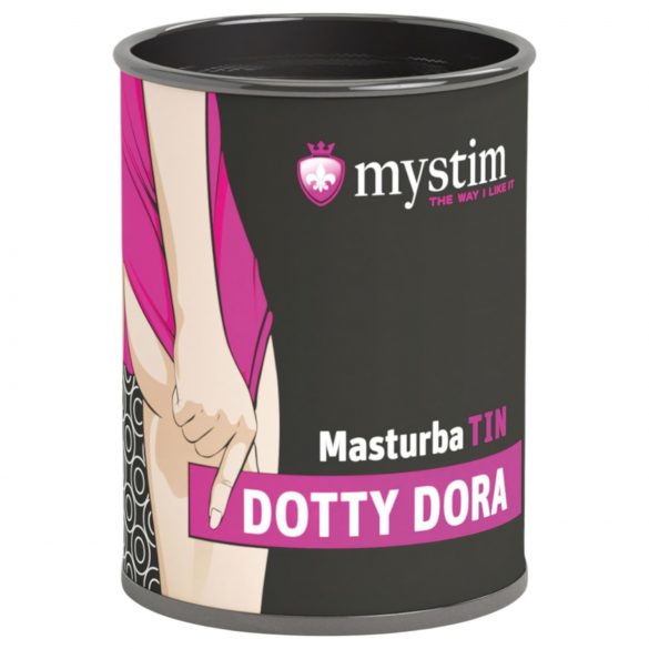 Mystim MasturbaTIN Dotty Dora - Dotted Masturbator (White)