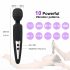 Mrow - Rechargeable Waterproof Massage Vibrator (Black) 