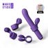 Magic Stick - Vibrator with Changeable Clitoral Arm (Purple) 