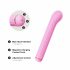 Magic Stick - Vibrator with Interchangeable Clitoral Arm (Pink) 