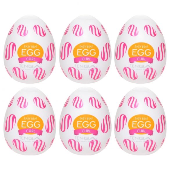 TENGA Egg Curl - Stimulation Egg (6 Pack)