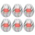 TENGA Egg Tornado - Pack of 6 Egg-Shaped Personal Massagers 