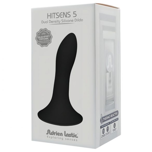 Adrien Lastic Hitsens 5 - Suction Cup Anal Dildo (Black)