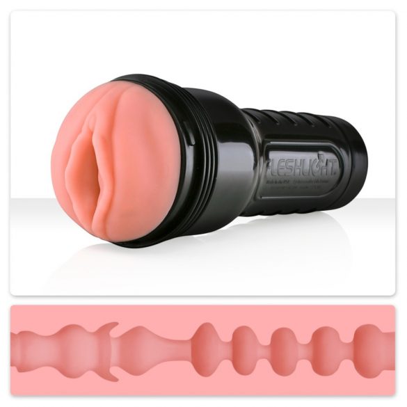 Fleshlight Pink Lady Mini-Lotus - Realistic Vagina in Case (Natural) 