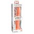 Dillio Wild Thing - Suction Cup Ribbed Dildo (19cm) - Orange 