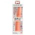 Dillio Wild Thing - Textured Dildo (19cm) - Orange