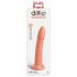 Dillio Wild Thing - Suction Cup Ribbed Dildo (19cm) - Orange 