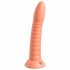 Dillio Wild Thing - Suction Cup Ribbed Dildo (19cm) - Orange 