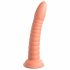 Dillio Wild Thing - Suction Cup Ribbed Dildo (19cm) - Orange 