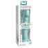 Dillio Slim Seven - Suction Cup Stimulating Dildo (20cm) - Turquoise