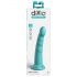 Dillio Slim Seven - Turquoise Suction Cup Stimulating Dildo (20cm)