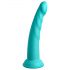 Dillio Slim Seven - Turquoise Suction Cup Stimulating Dildo (20cm)