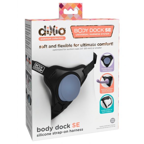 Dillio Body Dock SE - Strap-On Harness (Black-Blue)