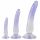 Crystal Clear - Anal Trainer Dildo Set - 3pcs (Transparent-Blue) 