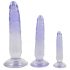 Crystal Clear - Anal Trainer Dildo Set - 3pcs (Transparent-Blue) 