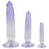 Crystal Clear - Anal Trainer Dildo Set - 3pcs (Transparent-Blue) 