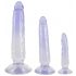 Crystal Clear - Anal Trainer Dildo Set - 3pcs (Transparent-Blue) 