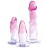 Crystal Clear - Anal Trainer Set - 3pc (Translucent Pink)