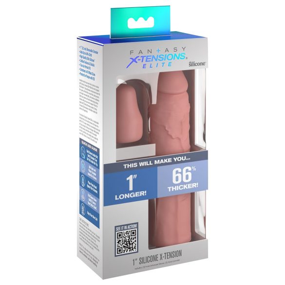 X-TENSION Elite 1 - Customizable Penis Sleeve (Natural) 