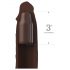 X-TENSION Elite 3 - Customizable Size Penis Sleeve (Brown) 