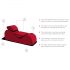 Liberator Esse Lounger - Versatile 3-Piece Red Passion Sofa