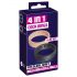 You2Toys 4in1 - Penis and Ball Ring Set - 2 Piece (Natural-Black) 