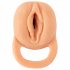 Nature Skin - 2 in 1 Fake Vagina and Penis Sleeve - 9 Inches (Natural) 