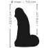 Realistixxx Giant - Big Balls Dildo - 22 cm (Black) 